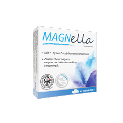 MAGNella, glicynian magnezu, 42 tabletki