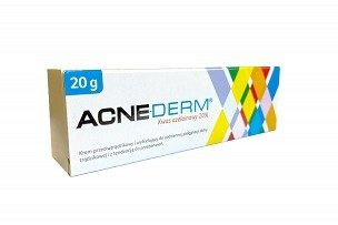 ACNE-DERM KREM PRZECIWTRĄDZIKOWY I WYBIELAJĄCY 20G