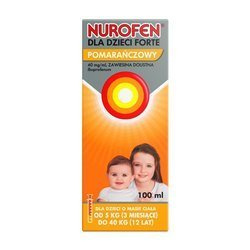 Nurofen Forte, zawiesina, smak pomarańczowy, 100 ml
