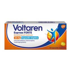 VOLTAREN EXPRESS FORTE 25MG 10KAPSUŁEK