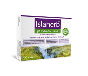 Islaherb, pastylki do ssania, 36 sztuk