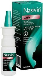 Nasivin Baby 0,1 mg/ml, krople do nosa, 5 ml