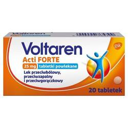 VOLATREN ACTI FORTE 25MG 20TABLETEK