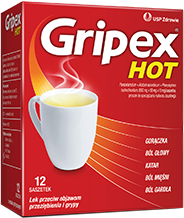 Gripex Hot, saszetki, 12 sztuk