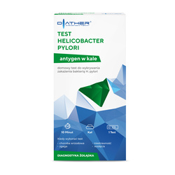 Test Helicobakter Pylori antygen w kale 1 sztuka (diather)