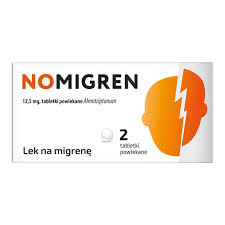 Nomigren 12,5 mg, lek na migrenę, 2 tabletki