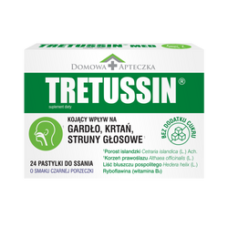 Tretussin Med pastylki do ssania 24 sztuki