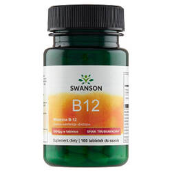 SWANSON WITAMINA B12 1000MCG 100TABLETEK DO SSANIA