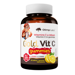 Olimp Gold Vit C Gummies, żelki o smaku cytrynowym, 60 sztuk
