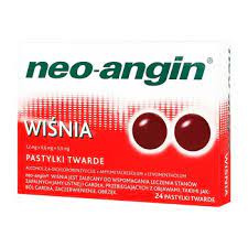 Neo-Angin WIŚNIA pastylki do ssania 24 sztuki