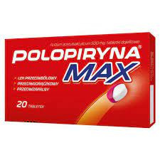 POLOPIRYNA MAX 500MG 20 TABLETEK DOJELITOWYCH