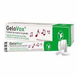 Gelovox, smak wiśniowo - mentolowy, 20 tabletek do ssania