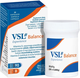 VSL# Balance Experience, probiotyki + witamina D3, 30 kapsułek