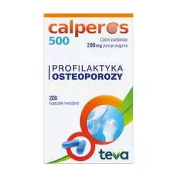 Calperos 500, wapń, 200 kapsułek