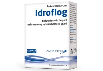 IDROFLOG ROZTWÓR OKULISTYCZNY 15AMPUŁEK