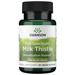 Swanson FS Milk Thistle, ostropest, 30 kapsułek