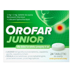 Orofar Junior 24 tabletki do ssania