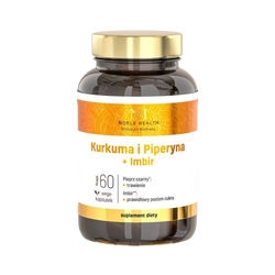 Noble Health Kurkuma i Pipieryna + Imbir 60 kapsułek