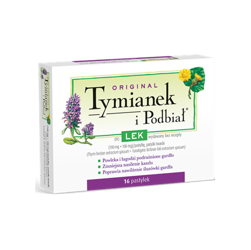 Tymianek i Podbiał, pastylki do ssania, 16 sztuk (Lek)