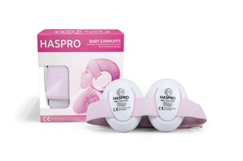 Haspro Baby, nauszniki przeciwhałasowe (pink), 1 sztuka