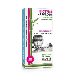 Noble Health Biotyna na włosy + Krzem 40 tabletek