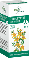 SUCCUS HYPERICI, dziurawiec, 100ML (PHYTOPHARM), data ważności 11.25