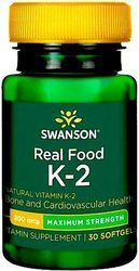 SWANSON WITAMINA K2 200MCG 30 KAPSUŁEK