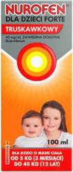 Nurofen Forte, zawiesina, smak truskawkowy, 100 ml