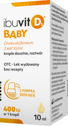 Ibuvit D3 Baby, krople doustne, 10 ml