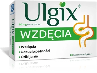 Ulgix Wzdęcia 80 mg 25 kapsułek