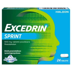 Excedrin Sprint 500 mg 24 tabletki