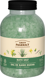 Green Pharmacy, Sól do kąpieli wetyweria i wanilia, 1000 g