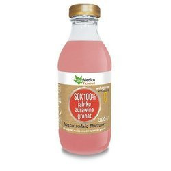 EKAMEDICA SOK JABŁKO ŻURAWINA GRANAT 300ML