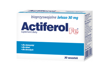 Actiferol FE 30 mg, 30 saszetek, data ważności 16.01.27