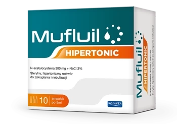 MUFLUIL HIPERTONIC ROZTWÓR DO NEBULIZACJI 10AMPUŁEK