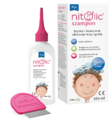 Pipi Nitolic, Szampon do eliminacji wszy i gnid, 180 ml