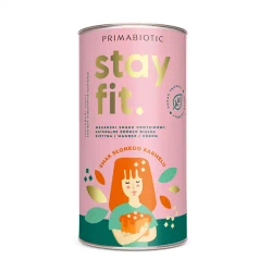 Primabiotic Stay Fit, Wegański shake proteinowy, smak słony karmel, 500 g