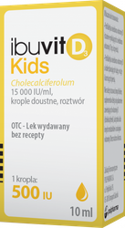 Ibuvit D3 Kids 15000I.U, krople, witamina D3, 10 ml