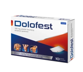 Dolofest 180 mg, plastry lecznicze, 10 sztuk