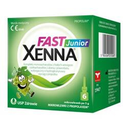 Xenna Fast Junior, mikrowleki doodbytnicze, 6 sztuk