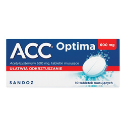 Acc Optima 600 mg, 10 tabletek musujących