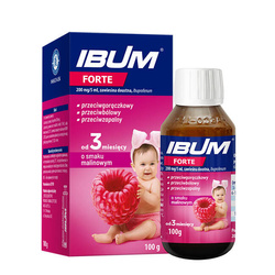 Ibum Forte, zawiesina doustna, smak malinowy, 100 g