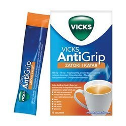 Vicks AntiGrip Zatoki i Katar 10 saszetek
