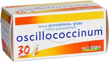 Oscillococcinum, na przeziębienie i grypę, 30 dawek