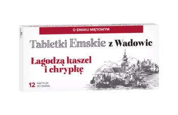 Tabletki Emskie z Wadowic 12 tabletek do ssania (smak miętowy)
