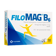 Filomag B6, magnez, 50 tabletek