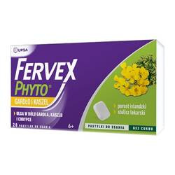 Fervex Phyto Gardło i Kaszel, 20 pastylek do ssania