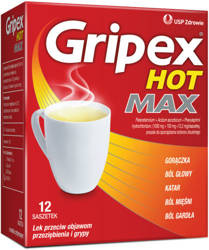 Gripex Hot Max, saszetki, 12 sztuk