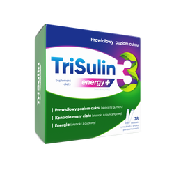 TRISULIN ENERGY+, na poziom cukru  i prawidłową masę ciała, 28SASZETEK