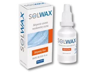 Solwax Active, krople do uszu, 15 ml, data ważności 04.26